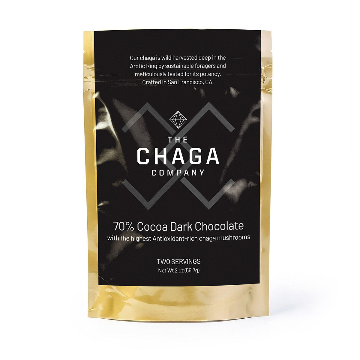 GOLD-STANDARD CHAGA CHOCOLATE INGOT (COCOA DARK CHOCOLATE BAR)