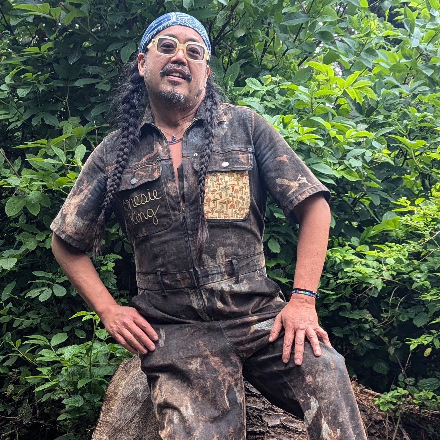 Mushroom Acid Washed Onesie