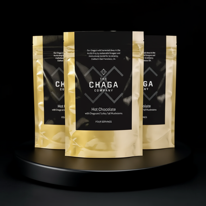 3 Pack Adaptogenic Hot Chocolate with Chaga &amp; Turkey Tail Mushrooms