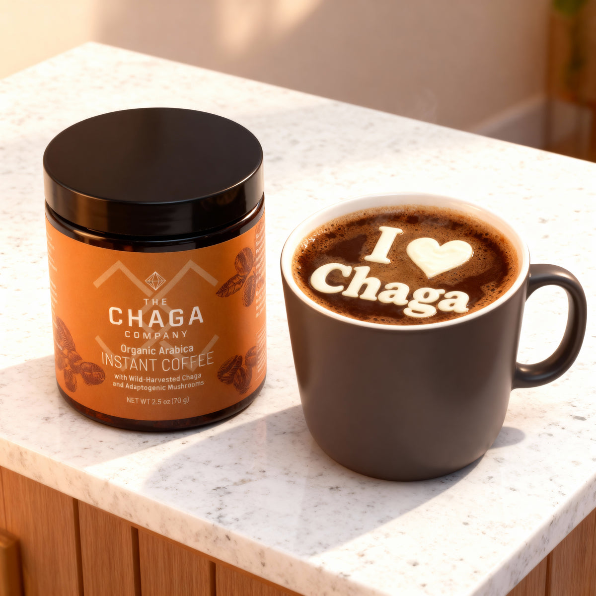 Organic Instant Coffee  with Chaga and Adaptogenic Mushrooms