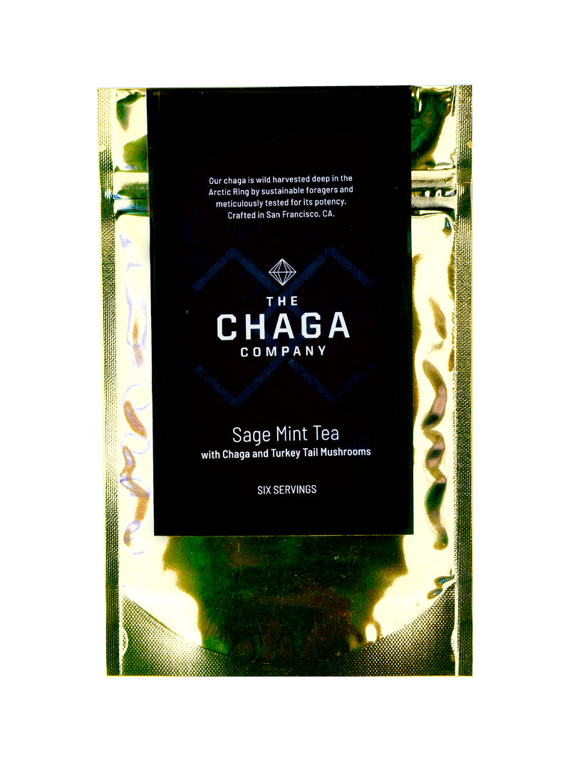 SAGE MINT TEA WITH CHAGA